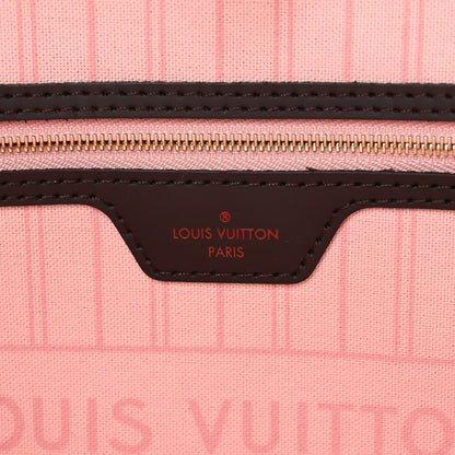 Louis Vuitton Damier Ebene Neo Neverfull MM Rose Ballerine 6 of 9