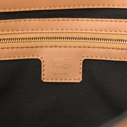 Fendi Nappa FF 1974 Embossed Baguette Miele Scuro 6 of 11
