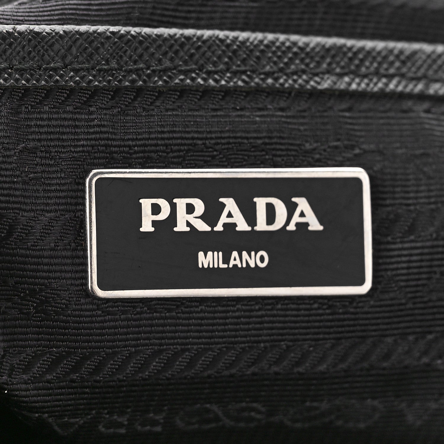 Prada Tessuto Nylon Saffiano Medium Backpack Black 5 of 9