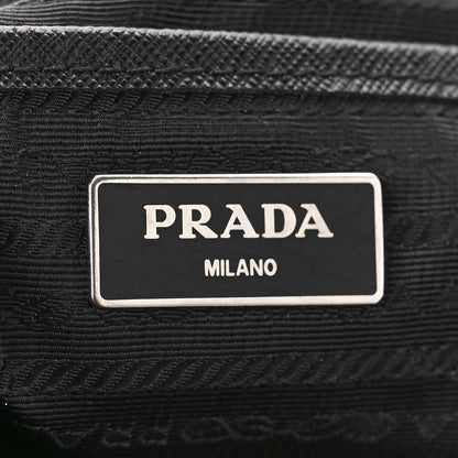 Prada Tessuto Nylon Saffiano Medium Backpack Black 5 of 9