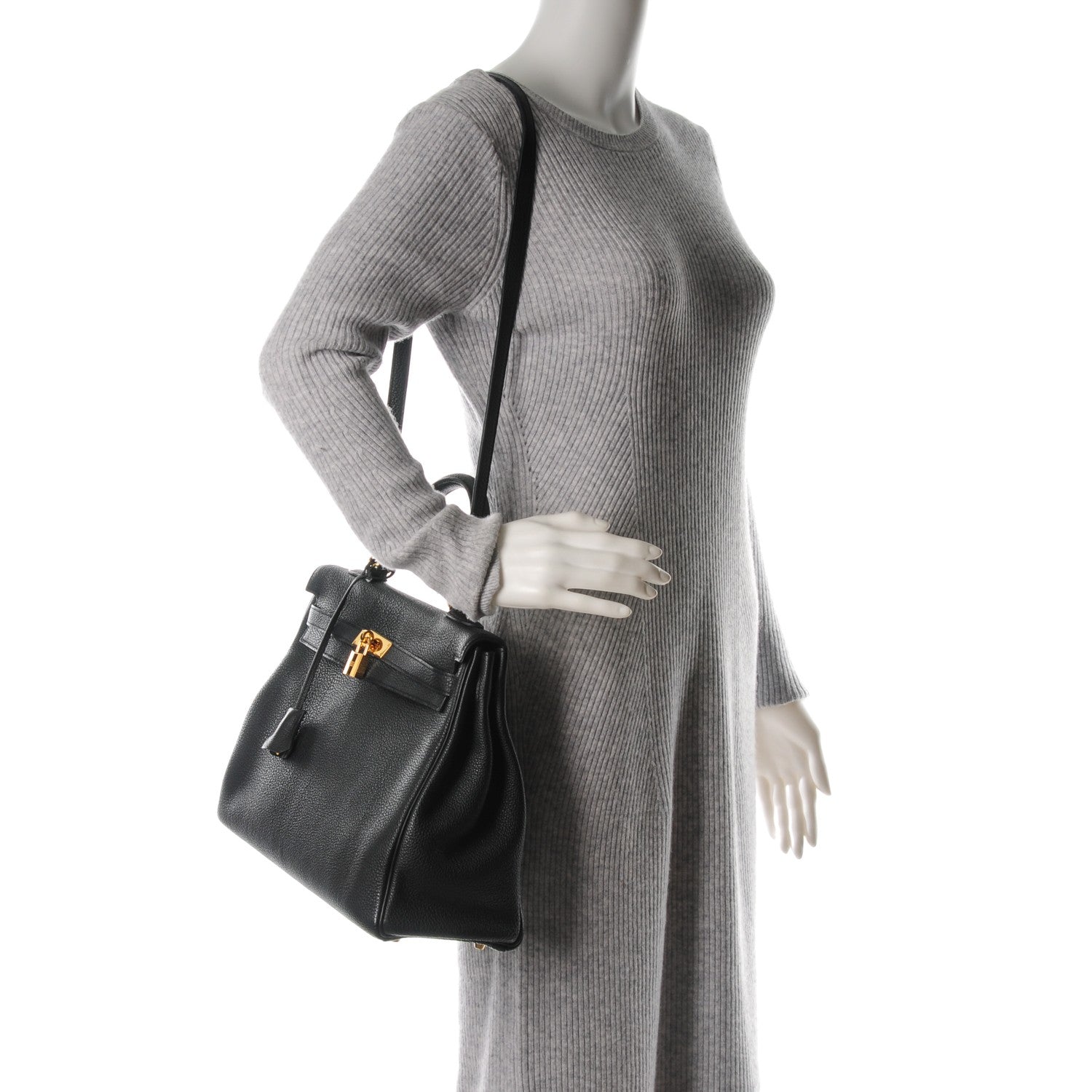 Hermes Togo Kelly Retourne 35 Black 2 of 23