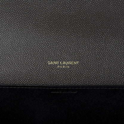 Saint Laurent Grain De Poudre Uptown Chain Wallet Pebble 9 of 11