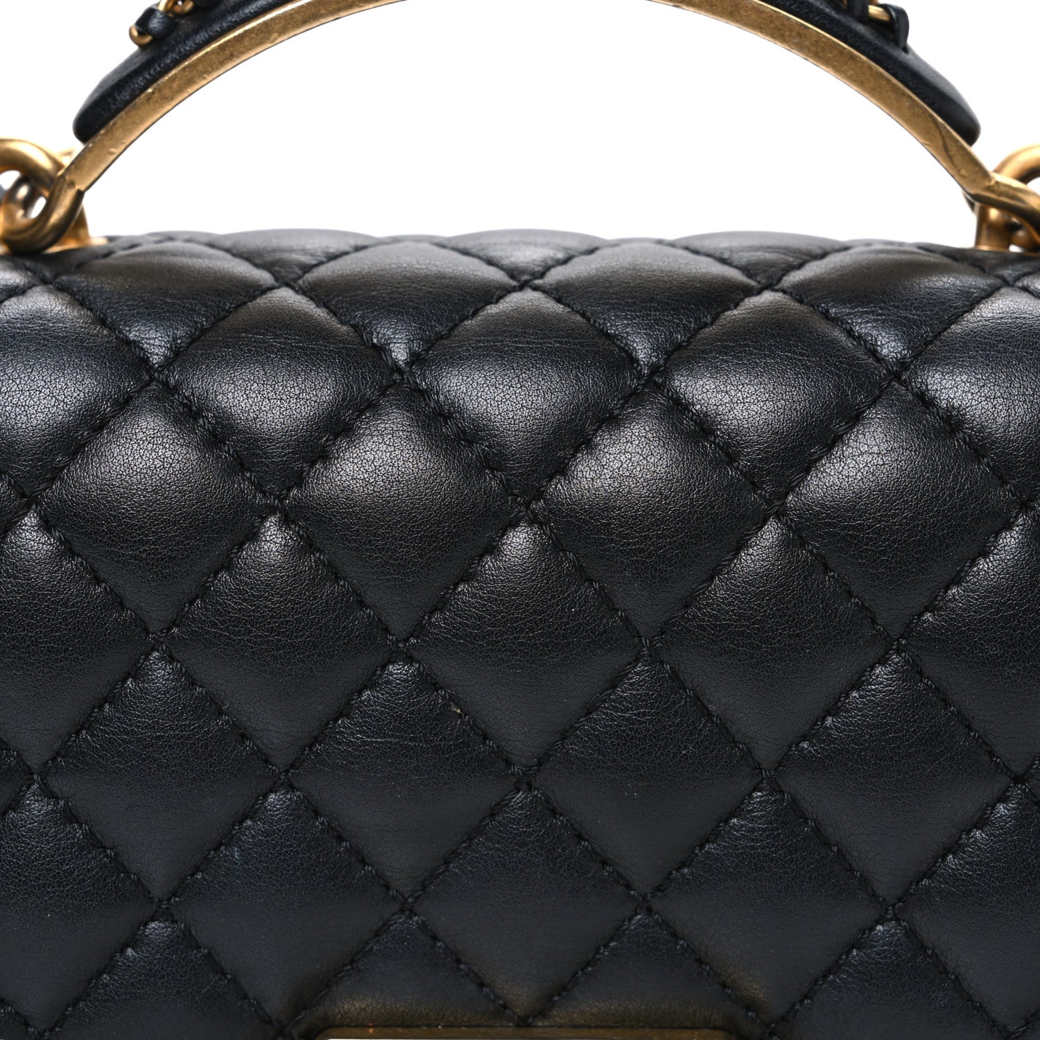 Chanel Lambskin Quilted Small Top Handle Boy Flap Black 8 of 10