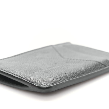 Louis Vuitton Empreinte Monogram Zipped Romy Card Holder Black 7 of 9