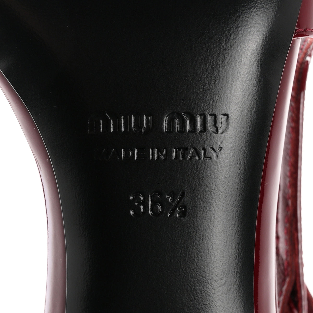 Miu Miu Vernice Buckle 55mm Slingback Pumps 36.5 Porpora 6 of 9