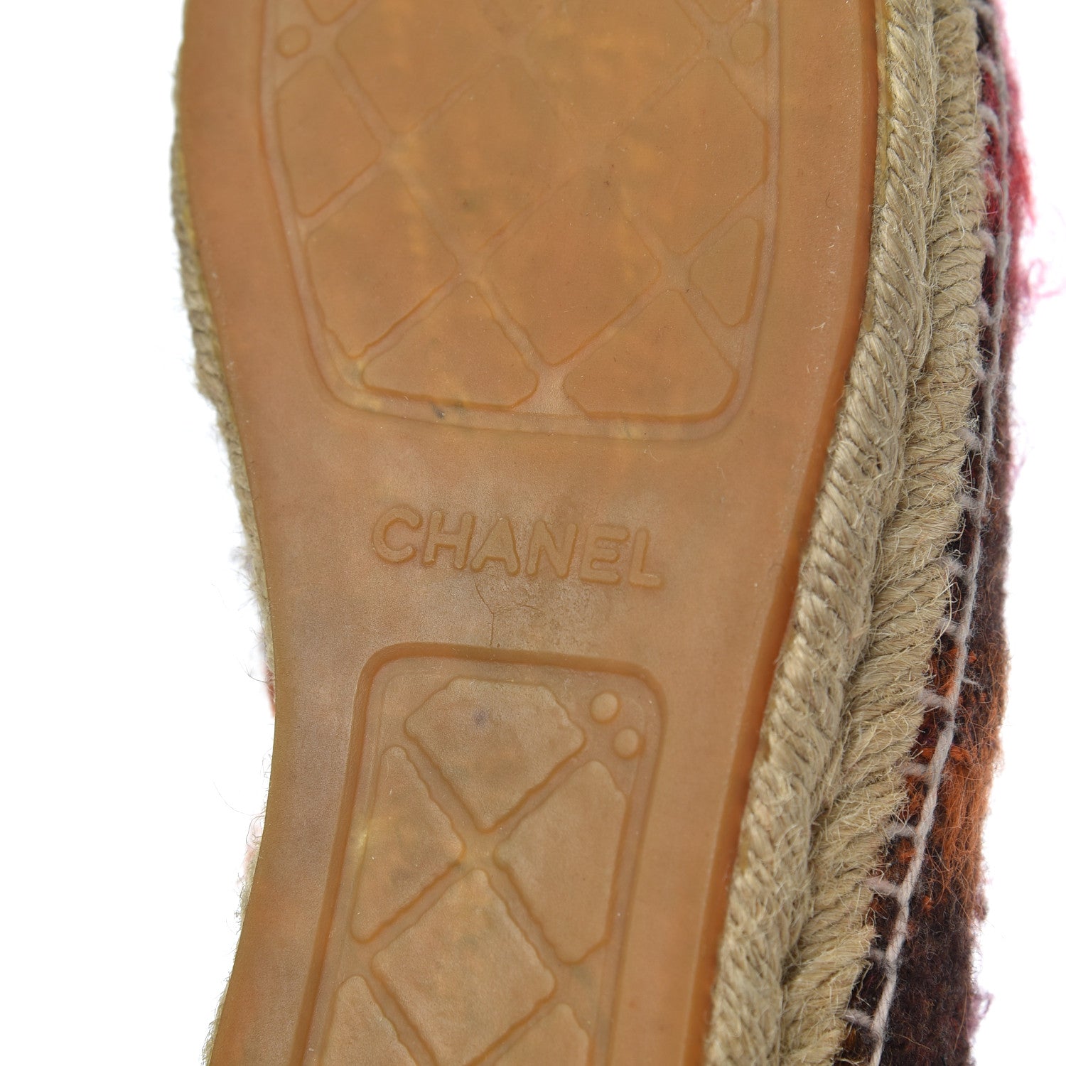 Chanel Tweed CC Espadrilles 41 Brown Pink 6 of 24