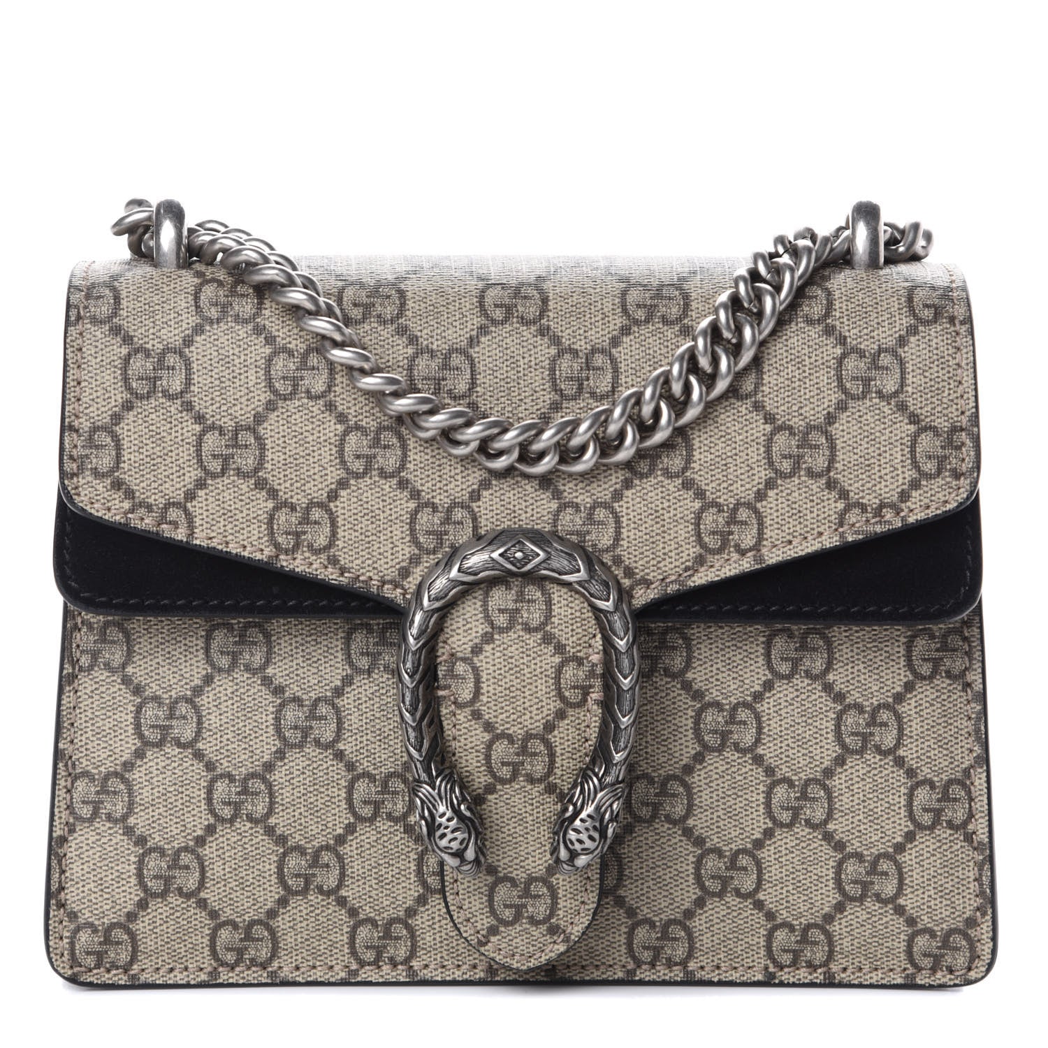Gucci GG Supreme Monogram Mini Dionysus Shoulder Bag Black 1 of 9