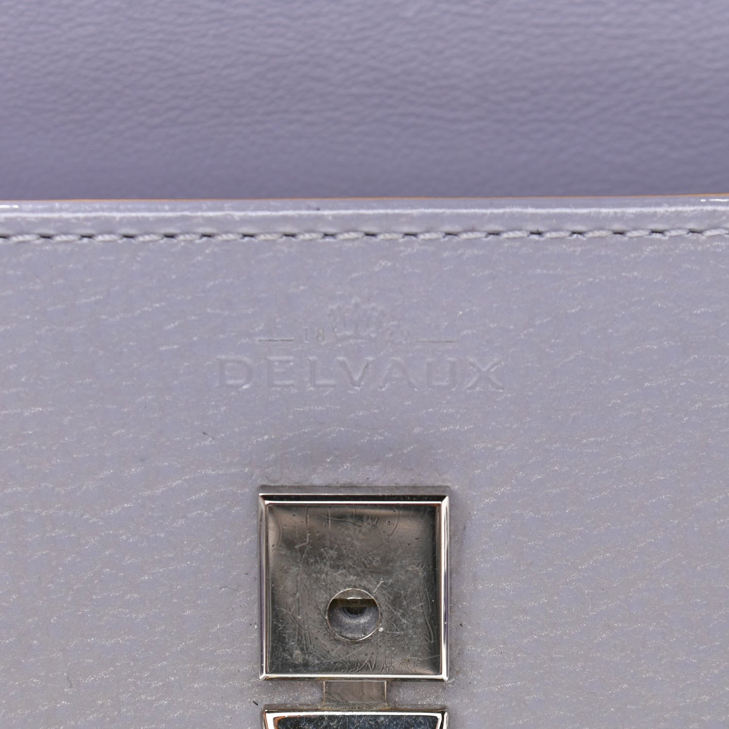 Delvaux Patent Calfskin Micro Tempete Satchel Lilas 7 of 14