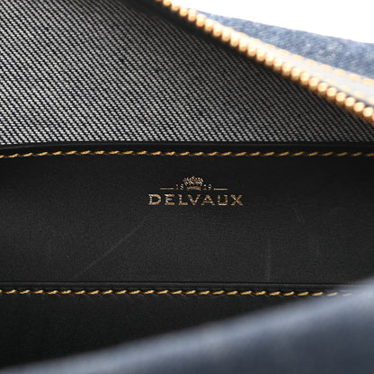 Delvaux Denim Calfskin Cool Box MM Blue Black 6 of 13