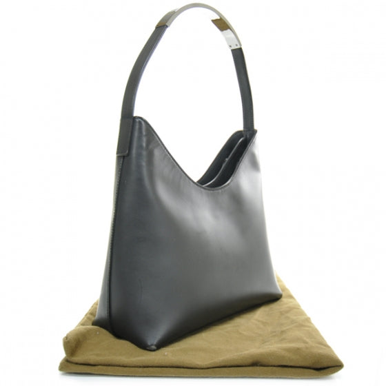 Leather Shoulder Bag Black