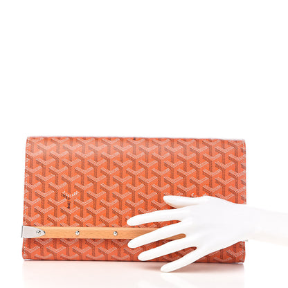 Goyard Goyardine Monte Carlo Bois Clutch Orange 2 of 8