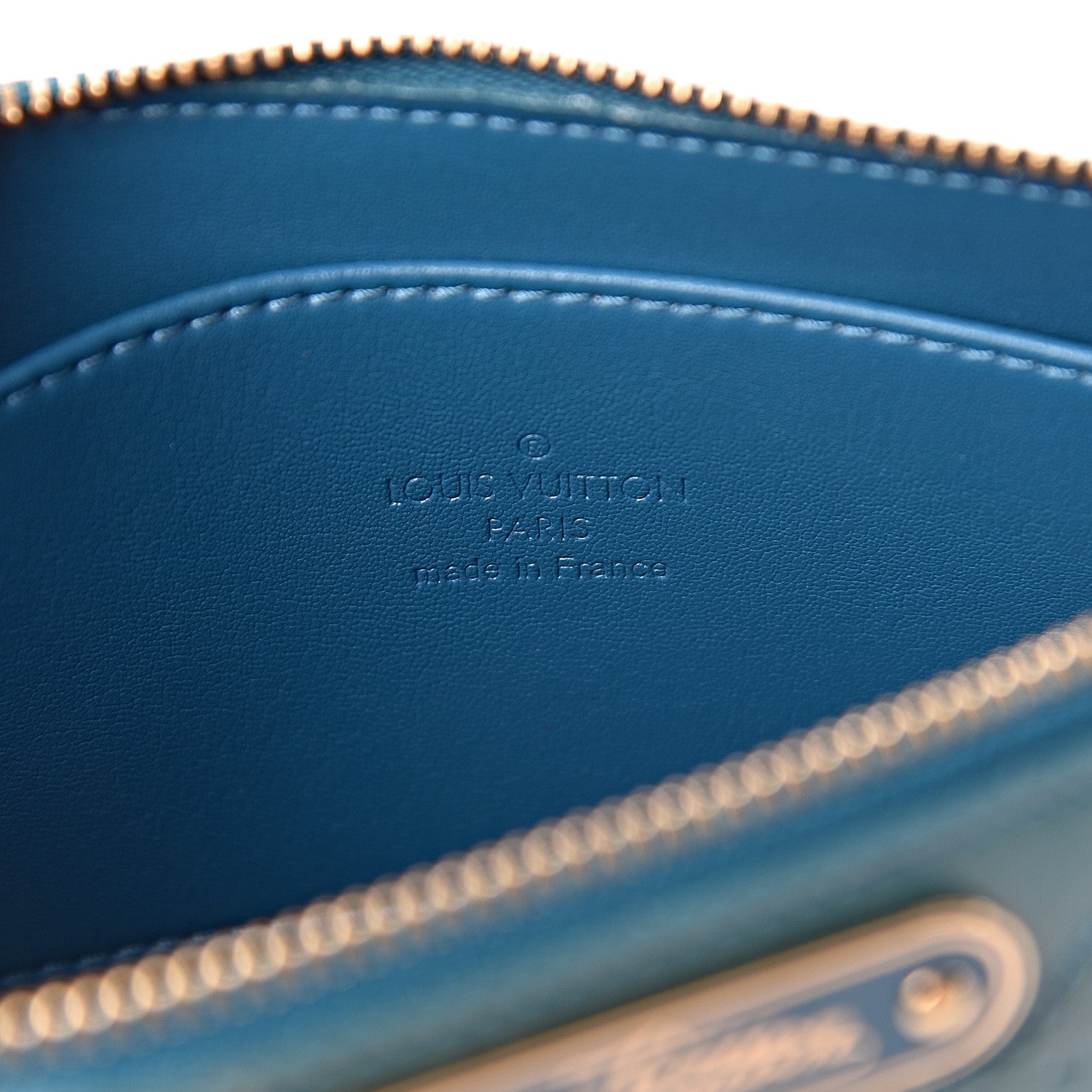 Louis Vuitton Vernis Trousse Cosmetic Pouch Blue Galactic 6 of 8