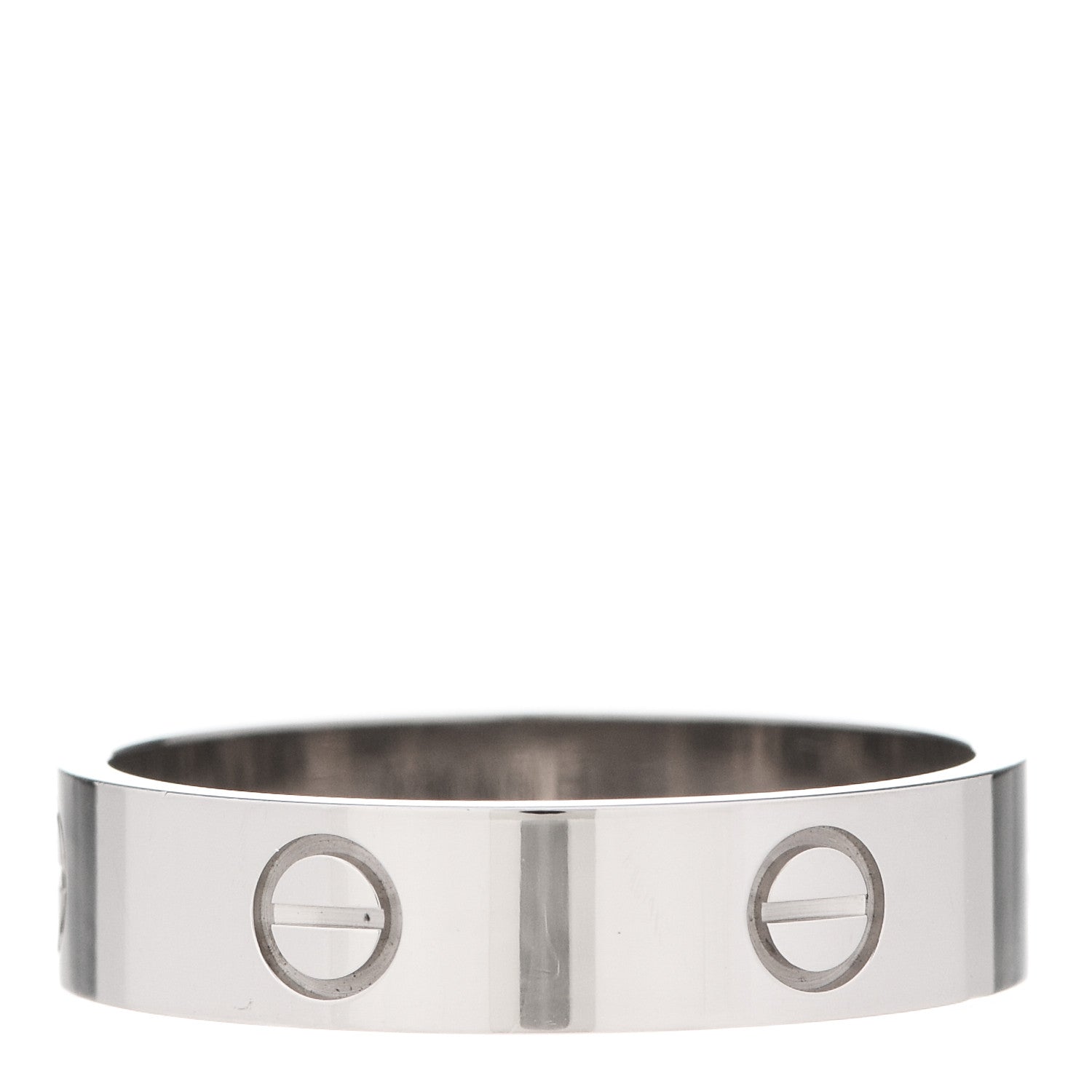 Cartier 18K White Gold 5.5mm LOVE Ring 66 11.5 3 of 5