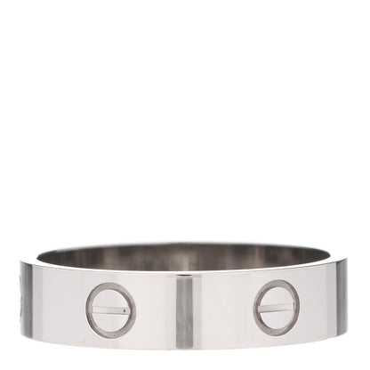 Cartier 18K White Gold 5.5mm LOVE Ring 66 11.5 3 of 5