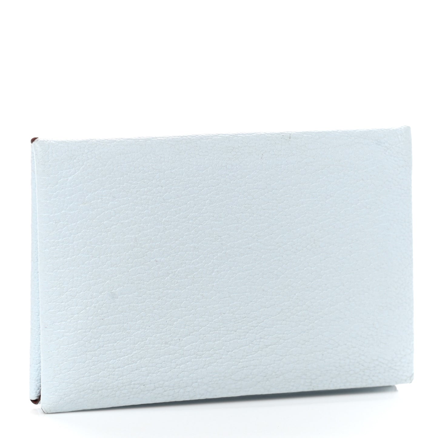 Chevre Mysore Verso Calvi Card Case Bleu Brume Brique