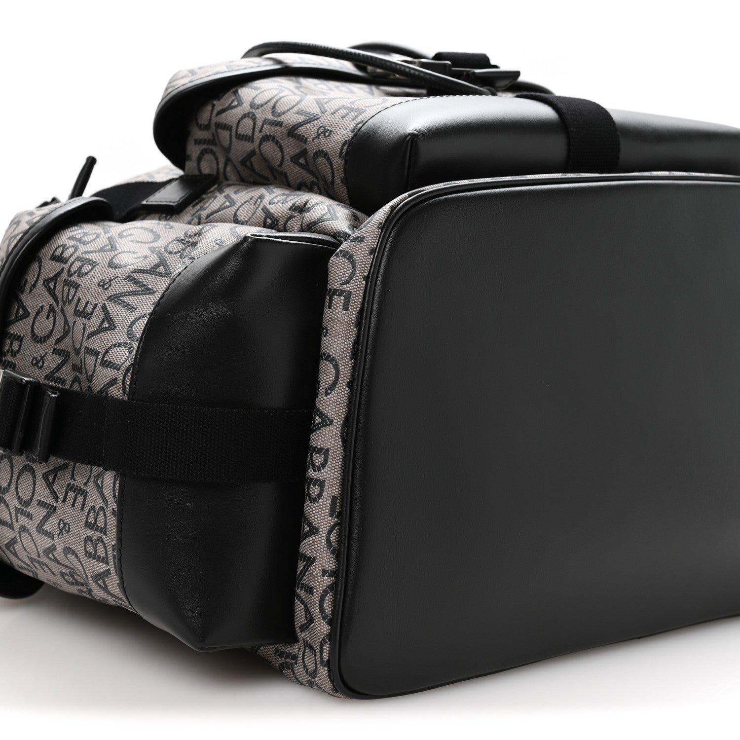 Dolce & Gabbana Coated Jacquard Logo Backpack Black 8 of 9