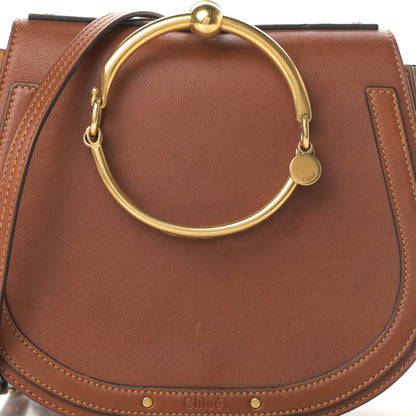 Chloe Calfskin Suede Medium Nile Bracelet Bag Caramel 8 of 15