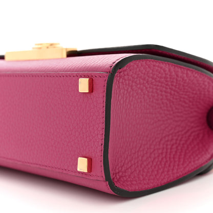 Moynat Taurillon Blush Rejane BB Fuchsia 9 of 9