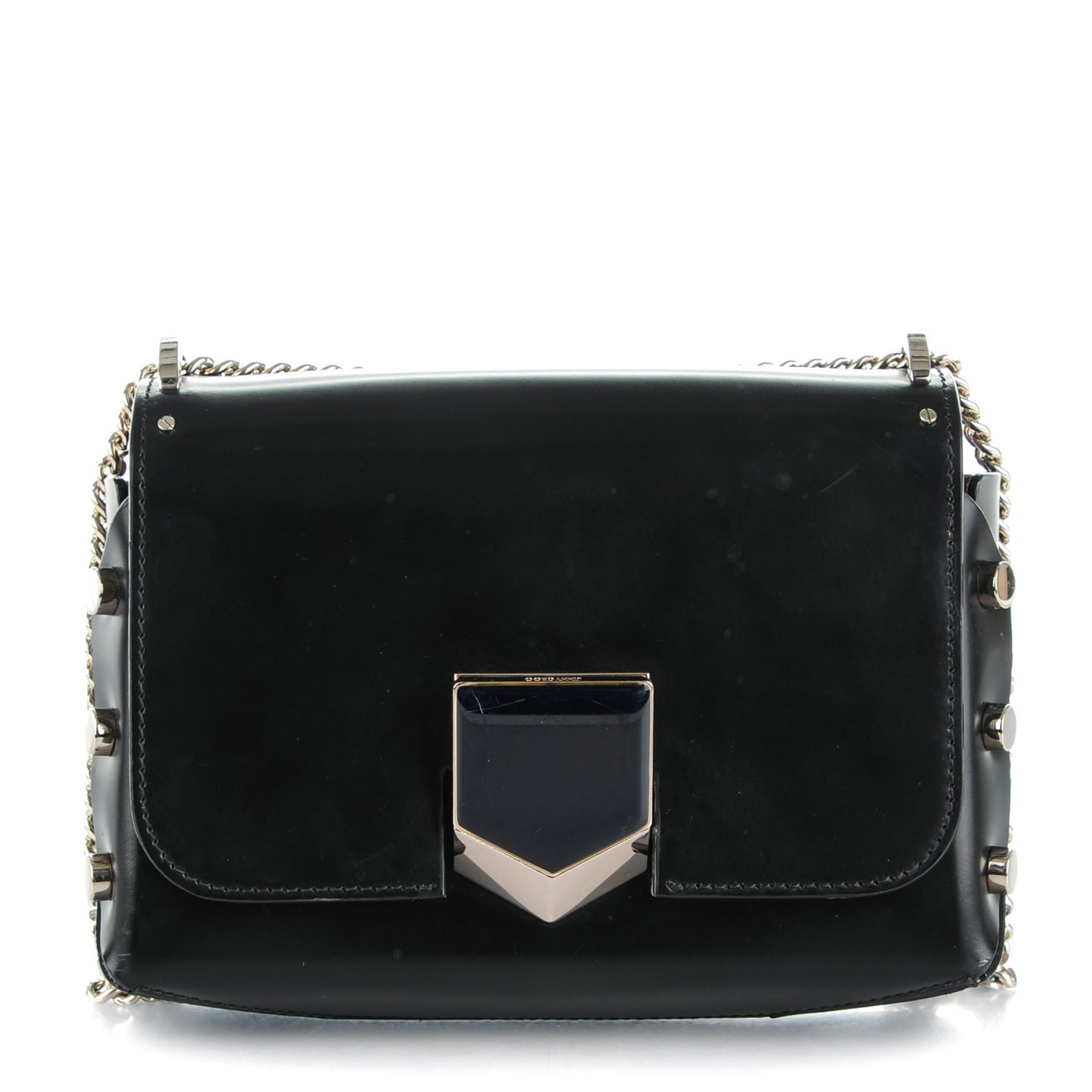 Spazzolato Lockett Petite Shoulder Bag Black