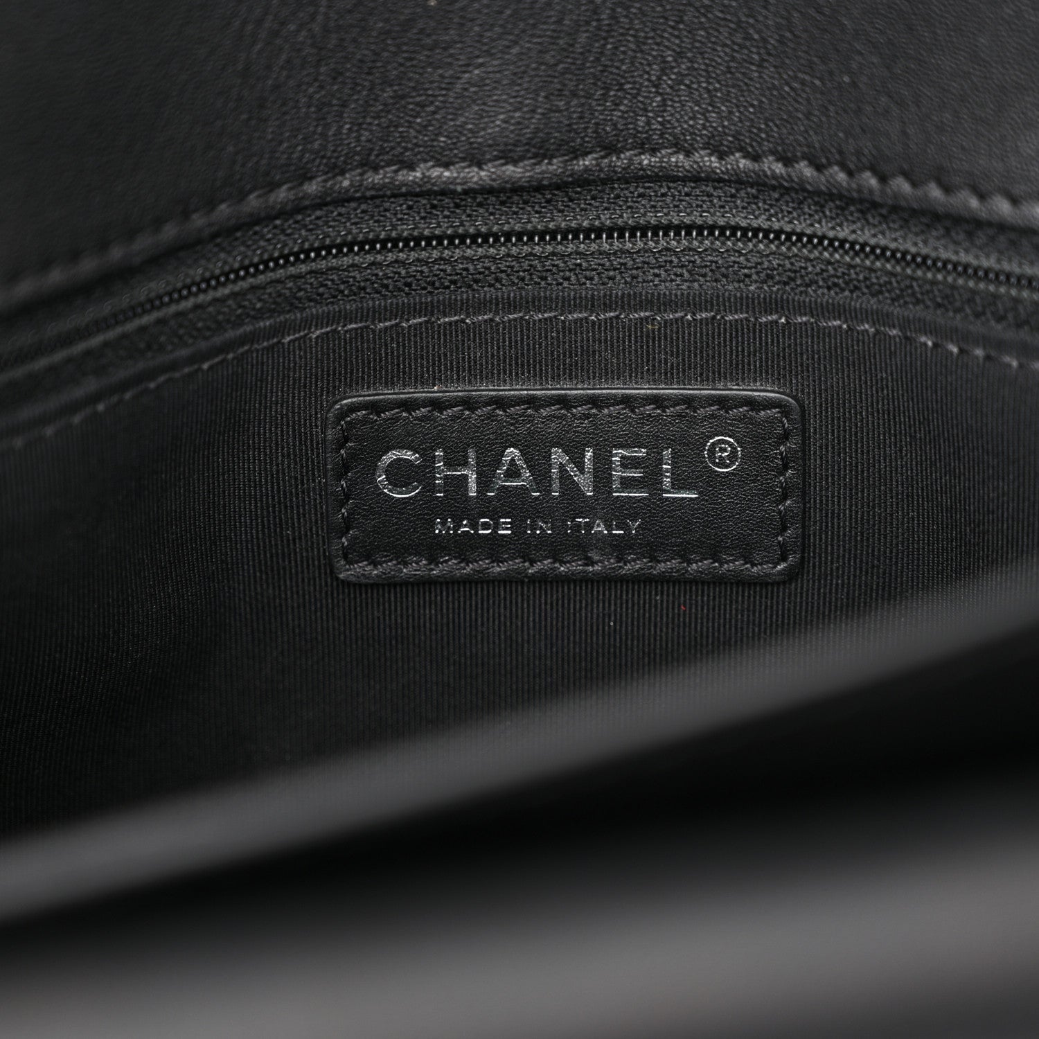 Chanel Lambskin Quilted Large Natural CC Flap Black 6 of 12