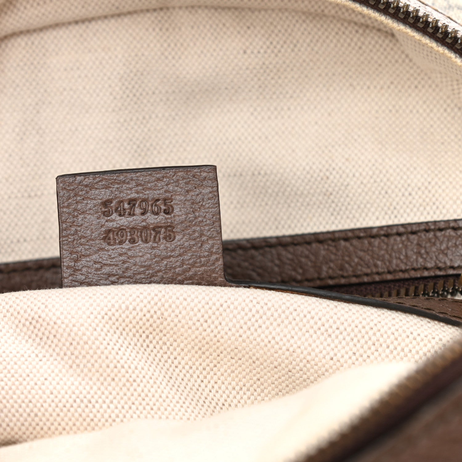Gucci GG Supreme Monogram Calfskin Web Small Ophidia Day Backpack Beige Ebony New Acero 7 of 12