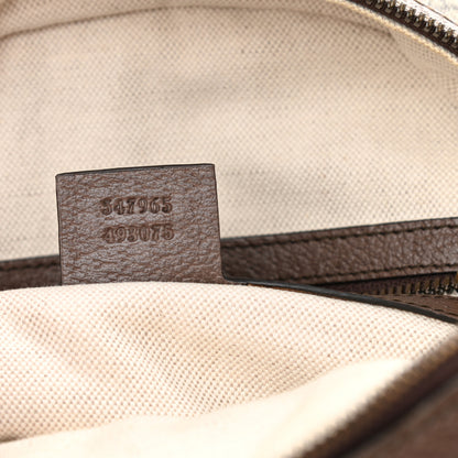 Gucci GG Supreme Monogram Calfskin Web Small Ophidia Day Backpack Beige Ebony New Acero 7 of 12