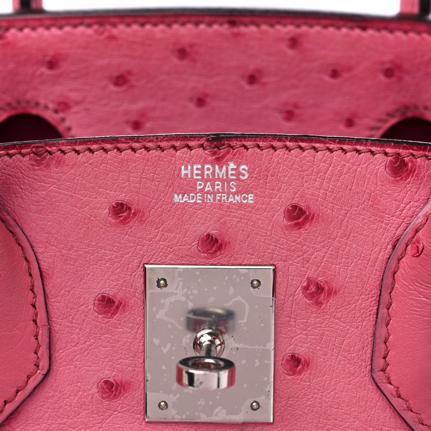 Hermes Ostrich Birkin 30 Fuchsia 7 of 17
