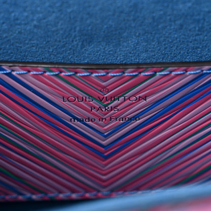 Louis Vuitton Epi Tropical Twist Shoulder Bag MM Blue Rose 7 of 9