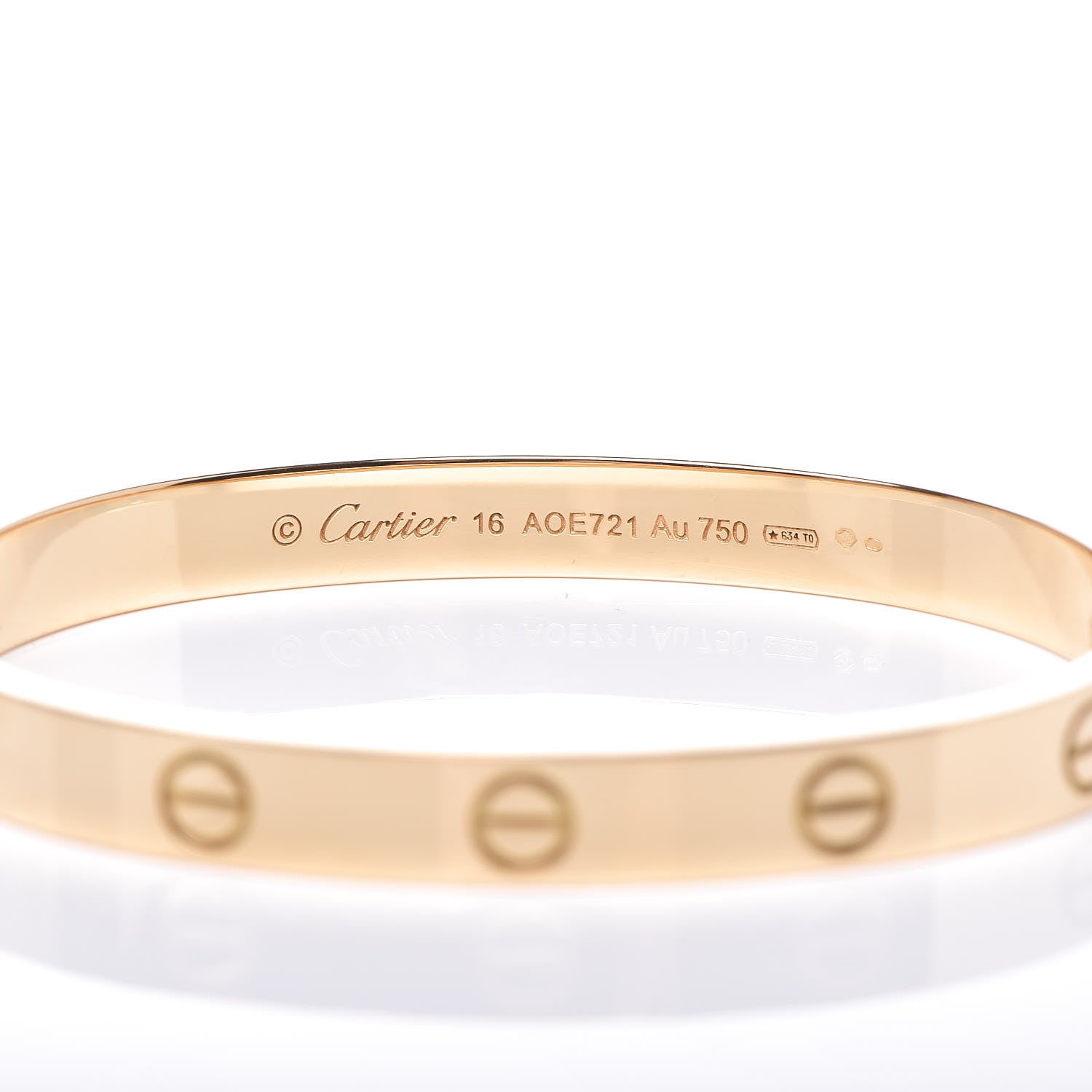 Cartier 18K Yellow Gold LOVE Bracelet 16 4 of 6