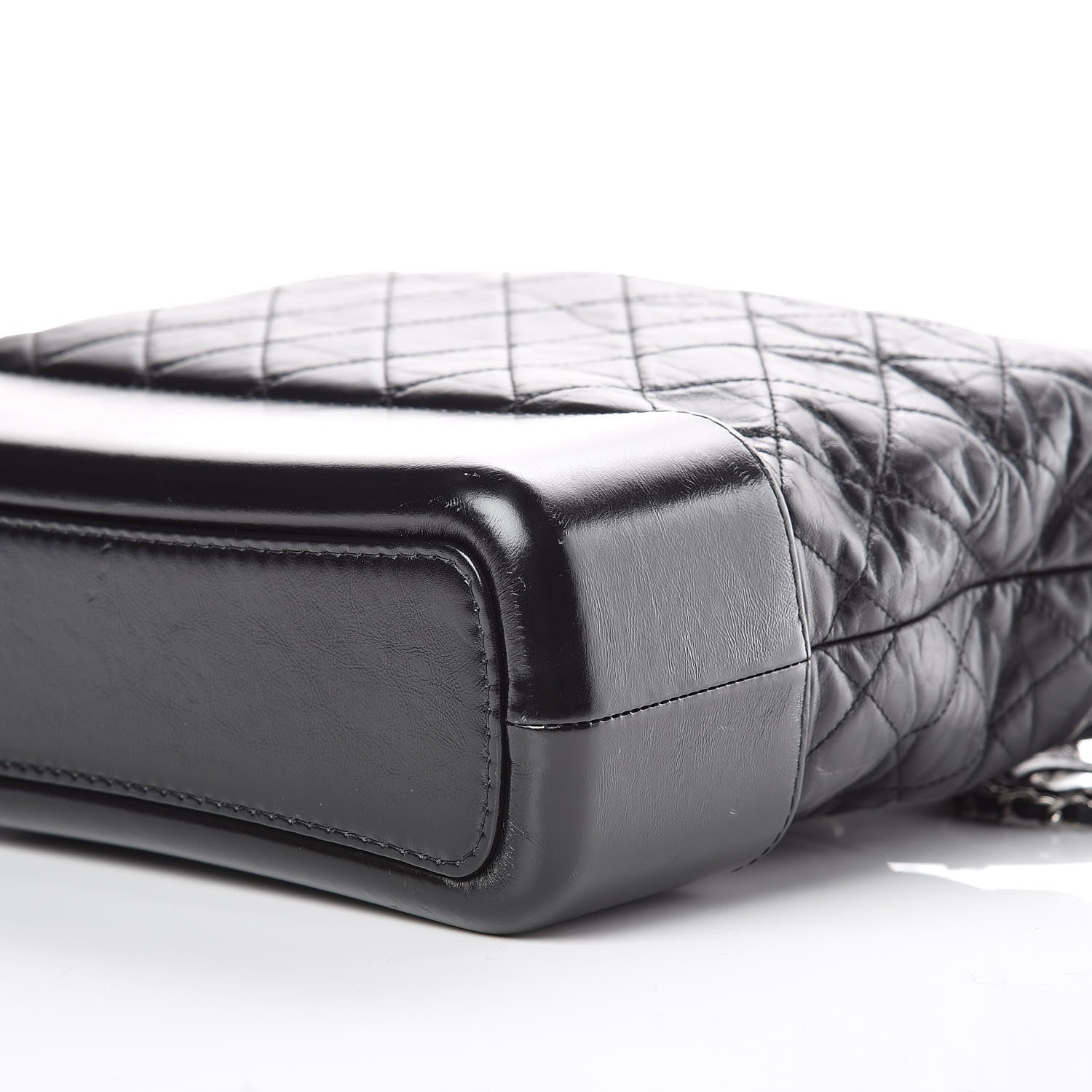 Chanel Aged Calfskin Quilted Large Gabrielle Hobo Black 6 of 9