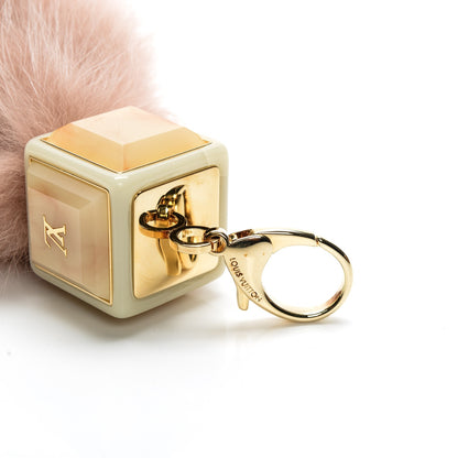 Louis Vuitton Fox Fur Foxy Key Holder Bag Charm Blush 3 of 3
