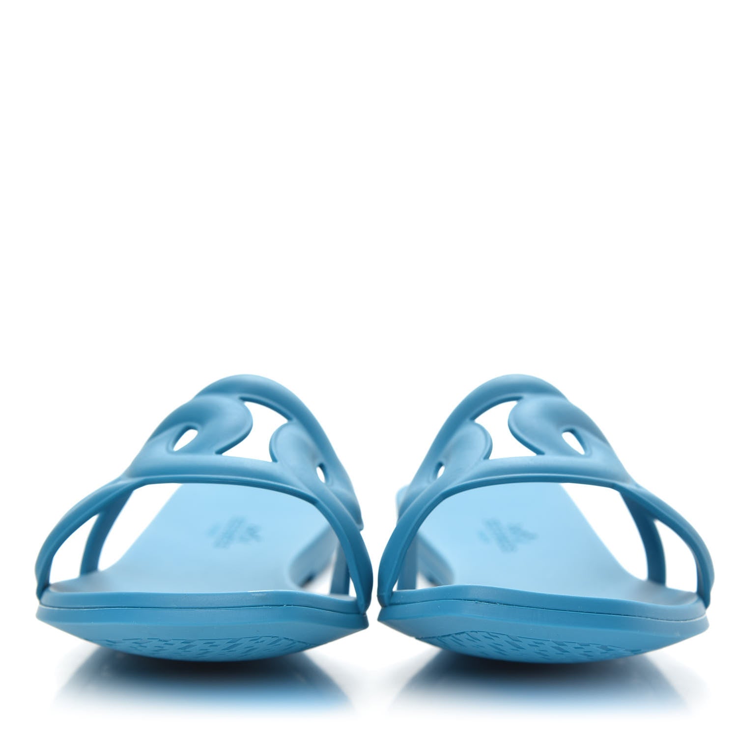 Hermes Rubber Aloha Sandals 38 Bleu Vif 2 of 8
