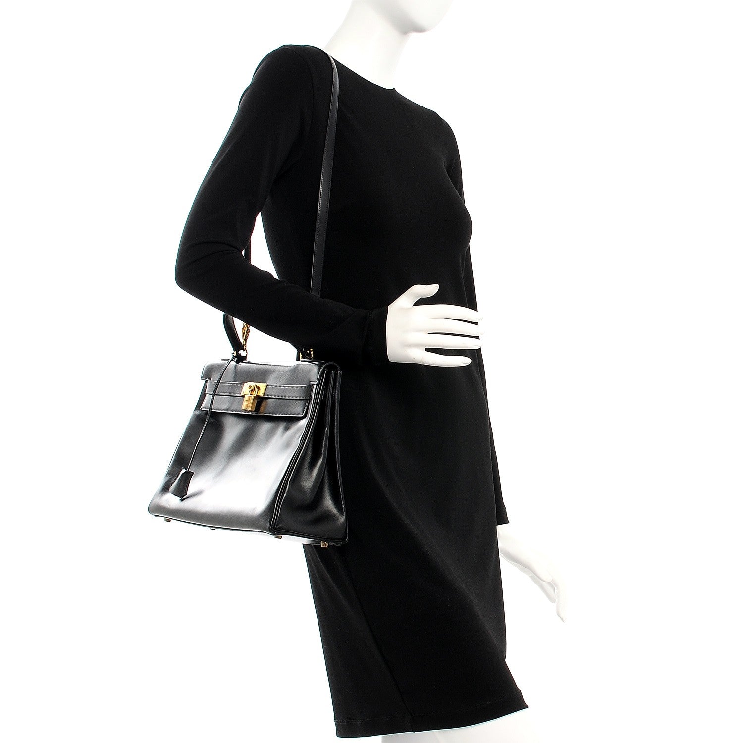 Hermes Box Kelly Retourne 32 Black 2 of 32
