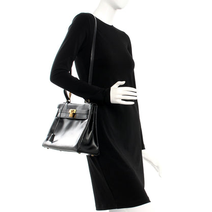Hermes Box Kelly Retourne 32 Black 2 of 32