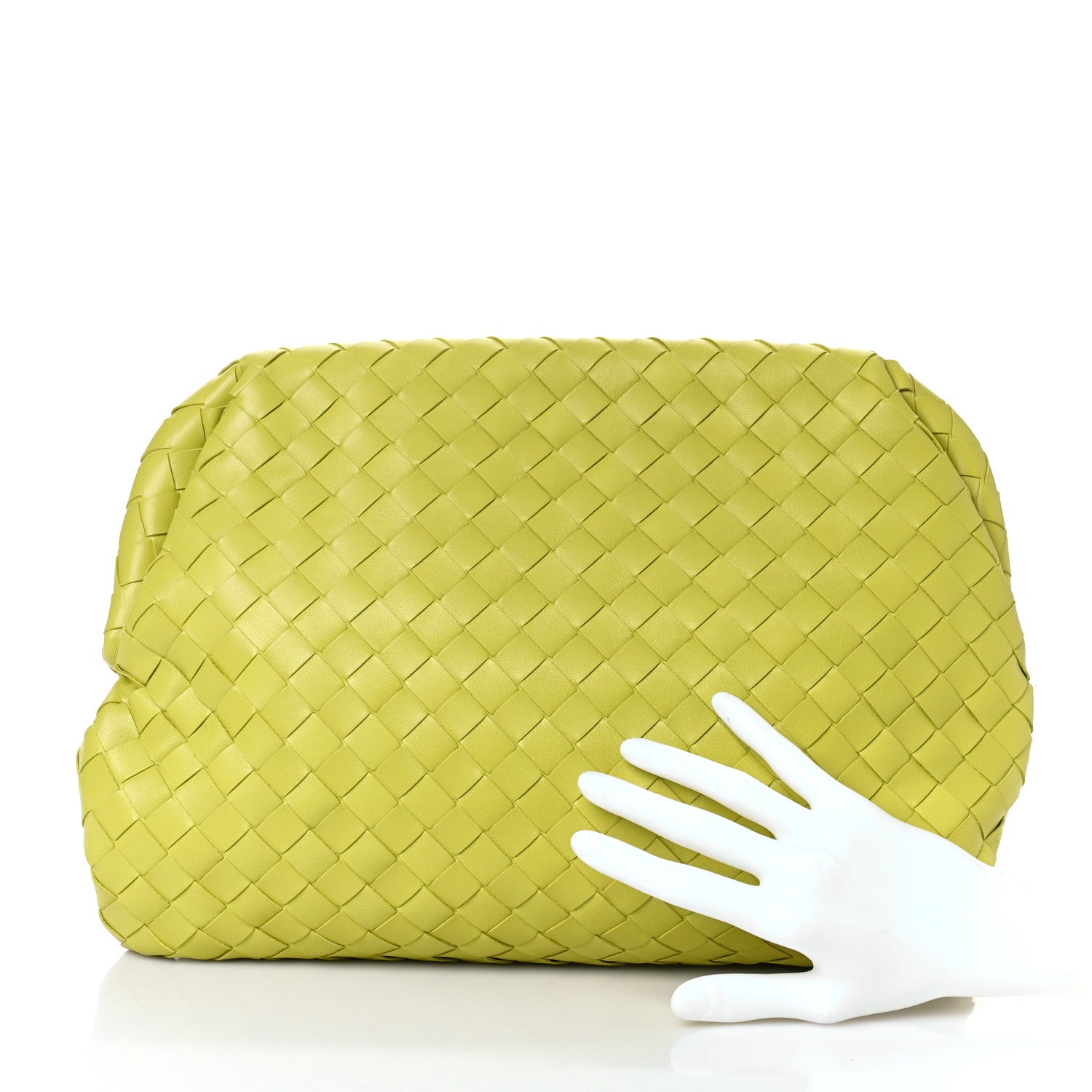 Bottega Veneta Nappa Intrecciato BV Clasp Document Case Kiwi 2 of 8