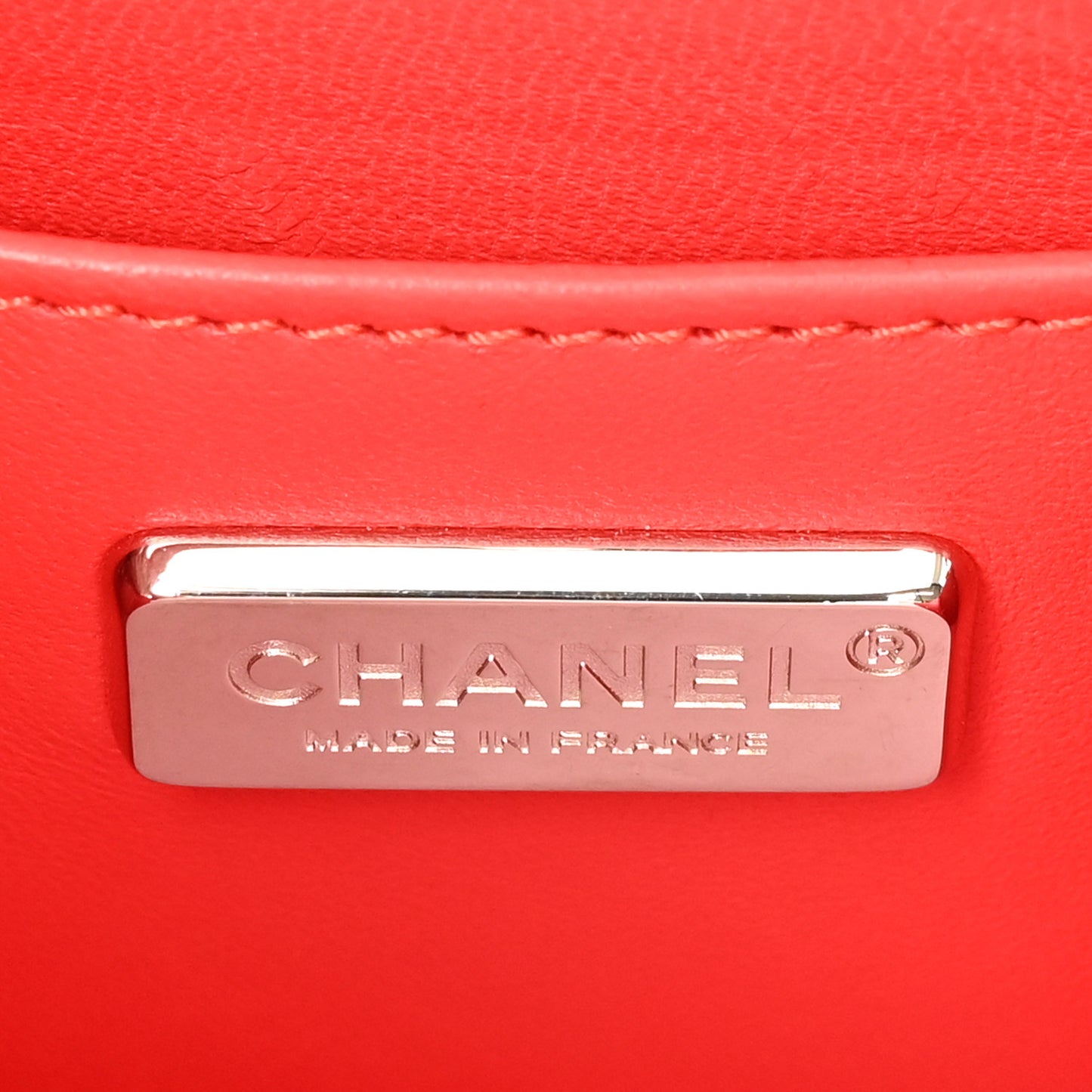 Snakeskin Mini Rectangular Flap Red