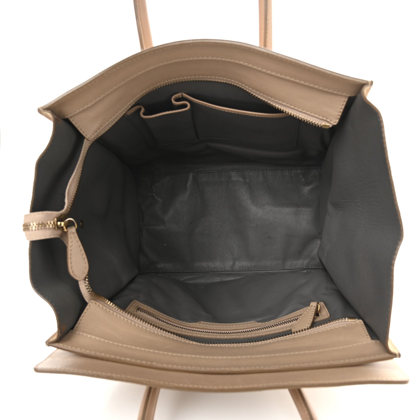 Smooth Calfskin Suede Mini Luggage Camel