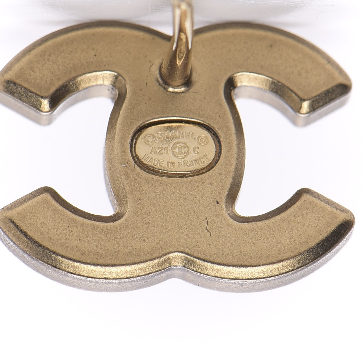 Chanel Crystal CC Earrings Gold 4 of 6