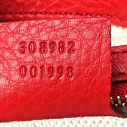 Gucci Pebbled Calfskin Medium Soho Chain Shoulder Bag Tabasco Red 7 of 10