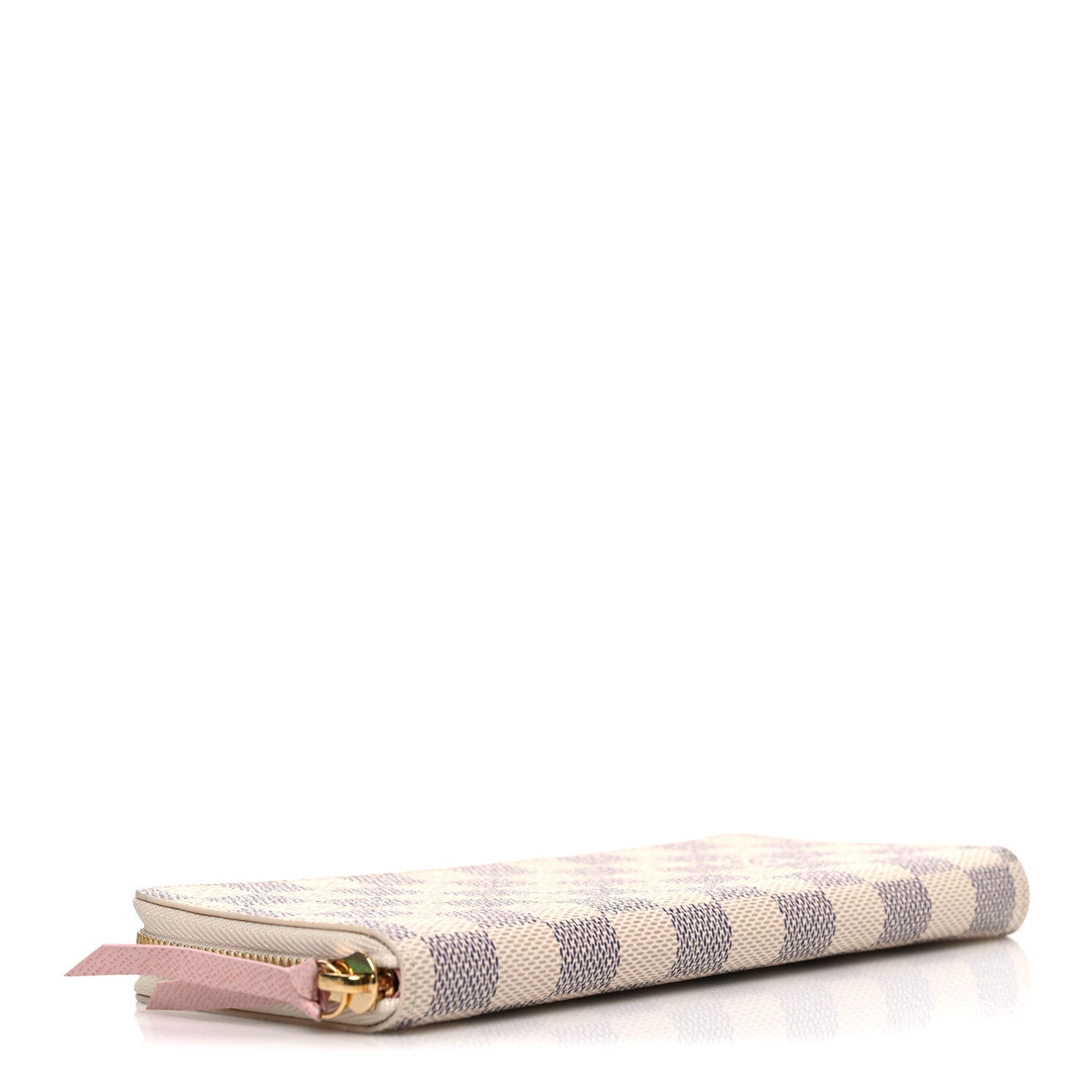 Louis Vuitton Damier Azur Clemence Wallet Rose Ballerine 4 of 6