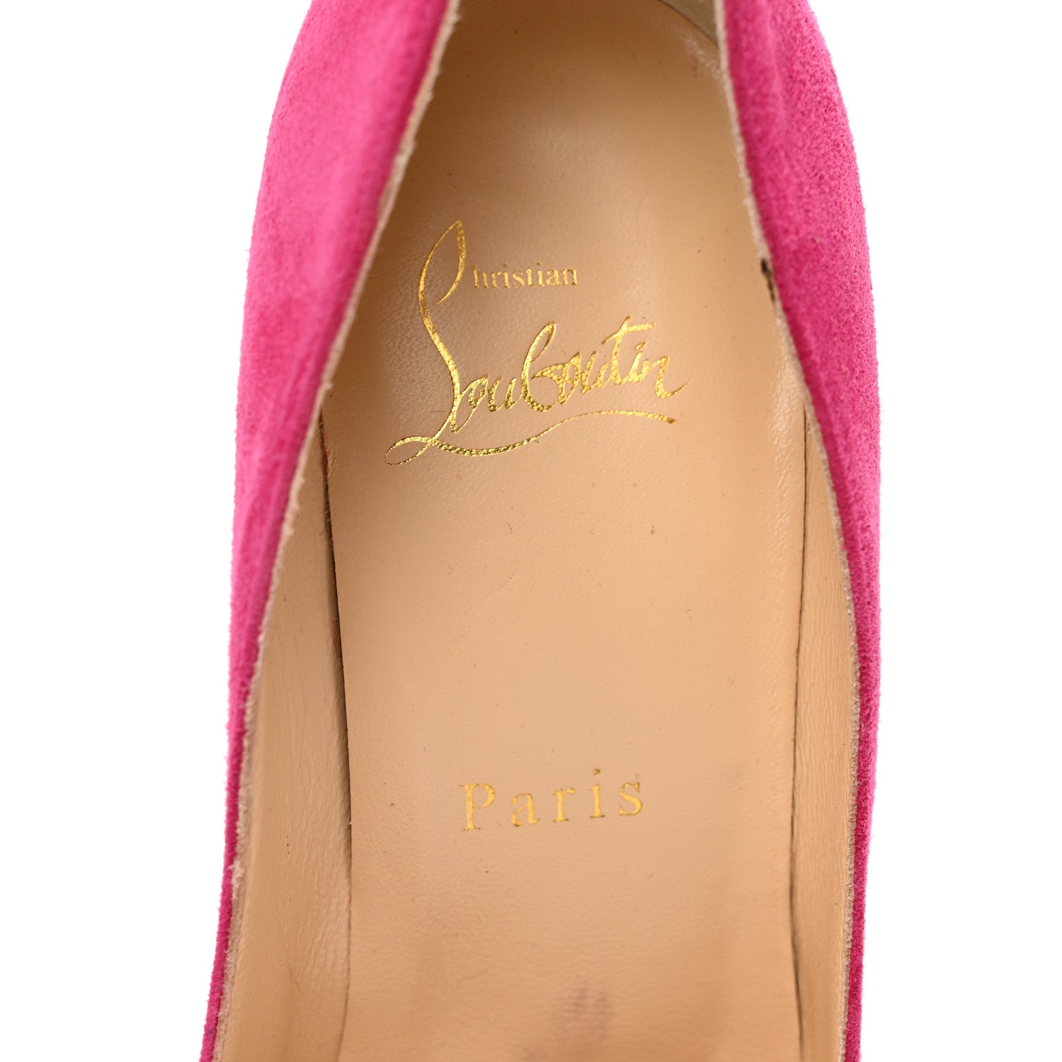 Christian Louboutin Suede Decoltish 100 Pumps 36.5 Pink 3 of 7