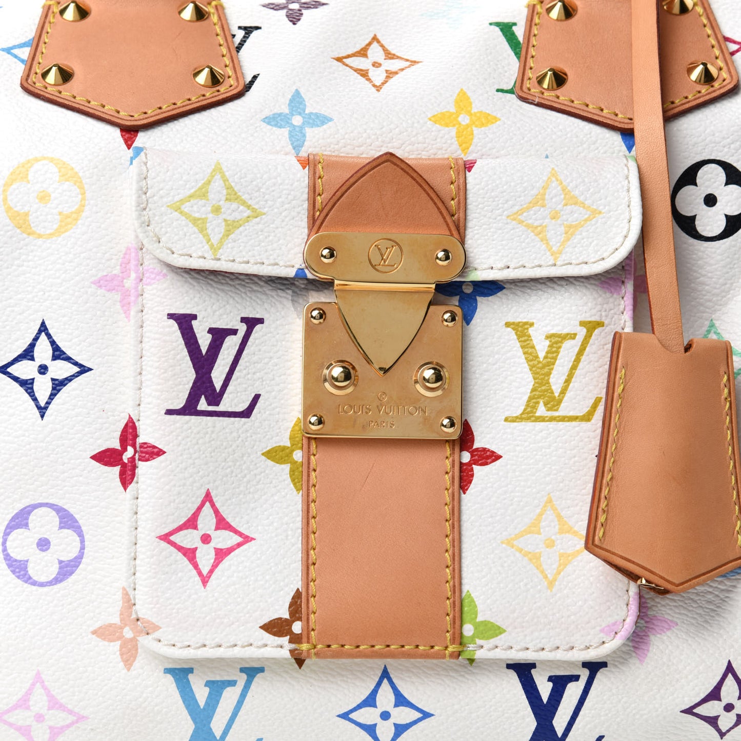 Monogram Multicolor Speedy 30 White