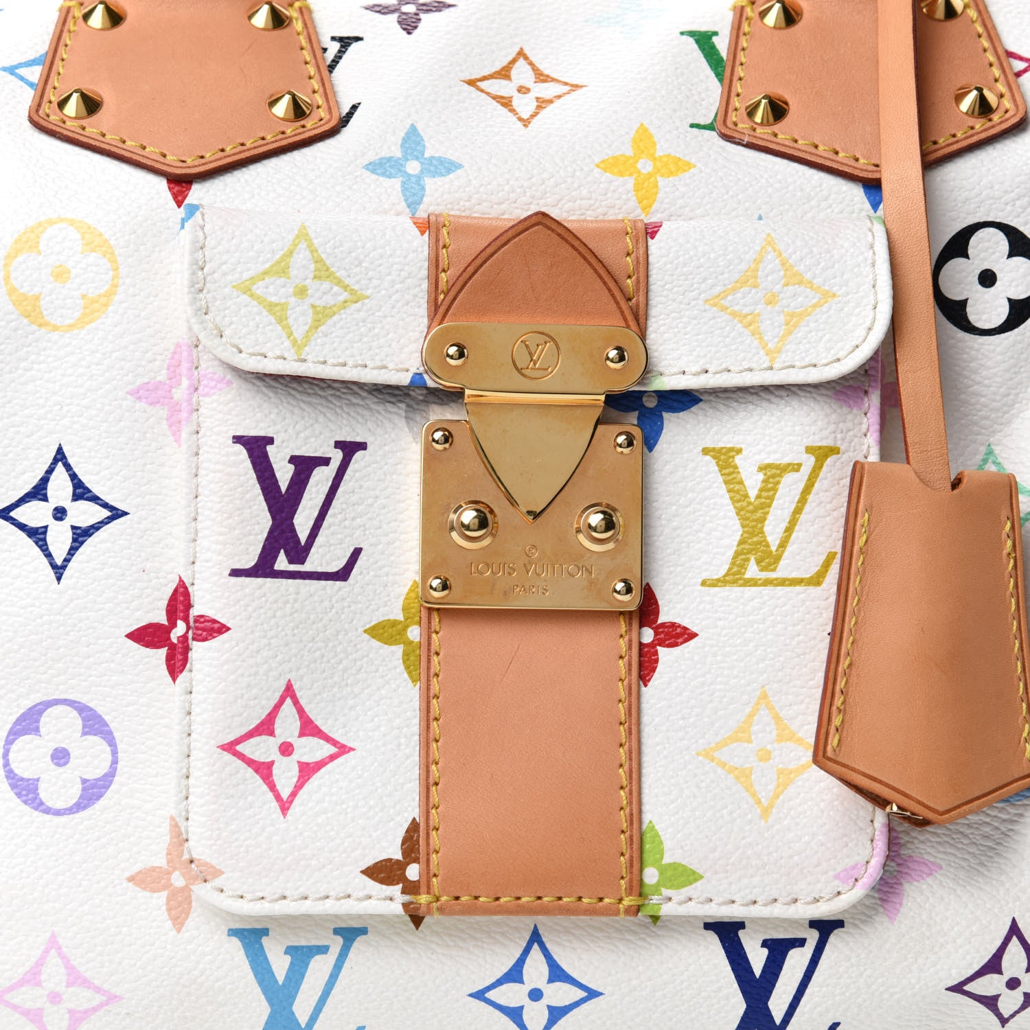 Louis Vuitton Monogram Multicolor Speedy 30 White 10 of 10