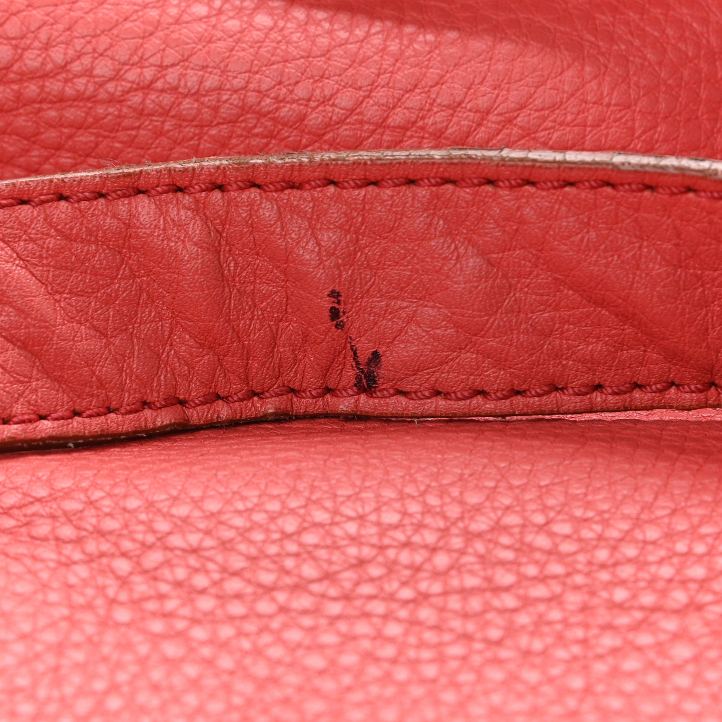 Grained Calfskin Medium Marcie Saddle Bag Pink