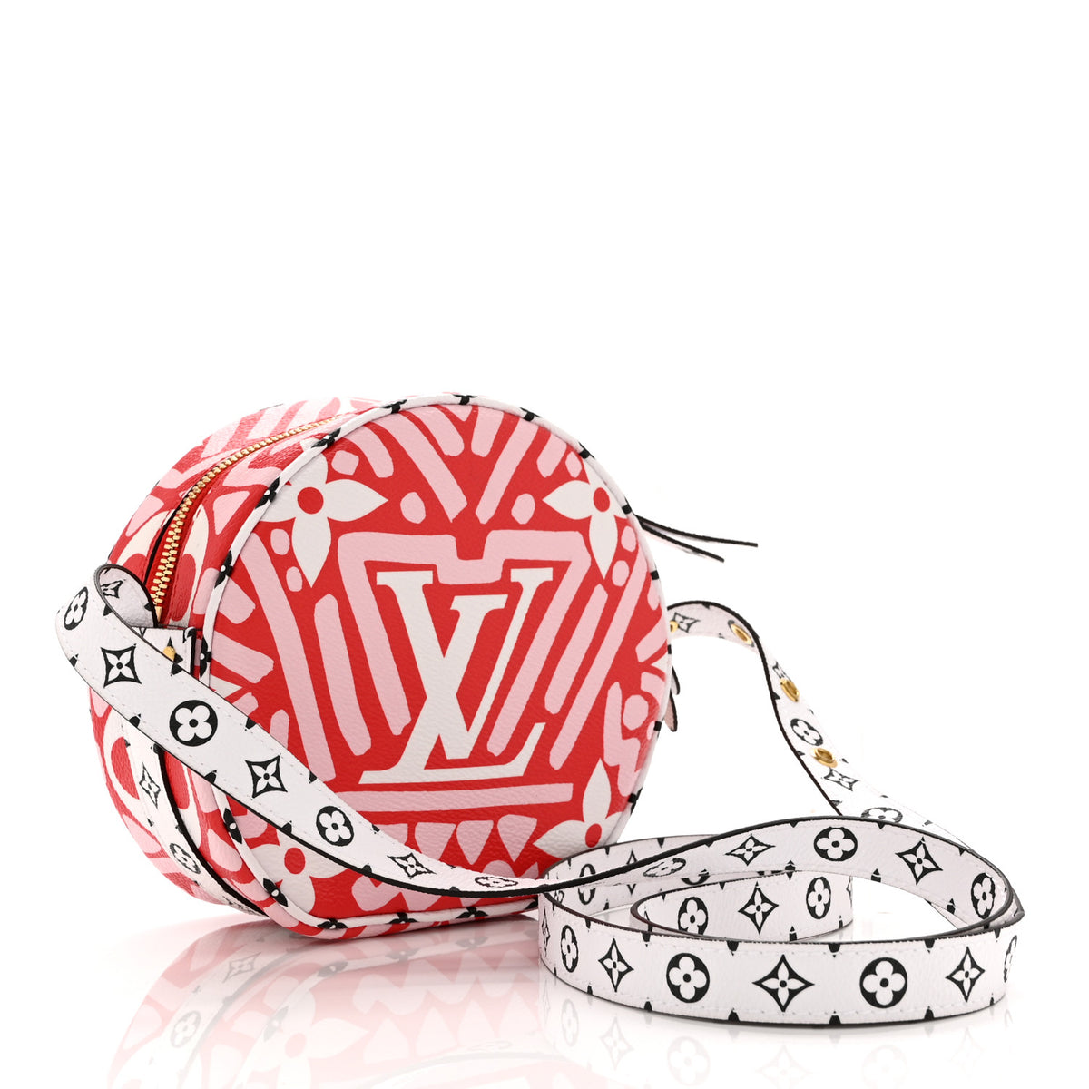 Louis Vuitton Monogram Giant Crafty Boite Chapeau Souple PM Rouge Rose Creme 3 of 9