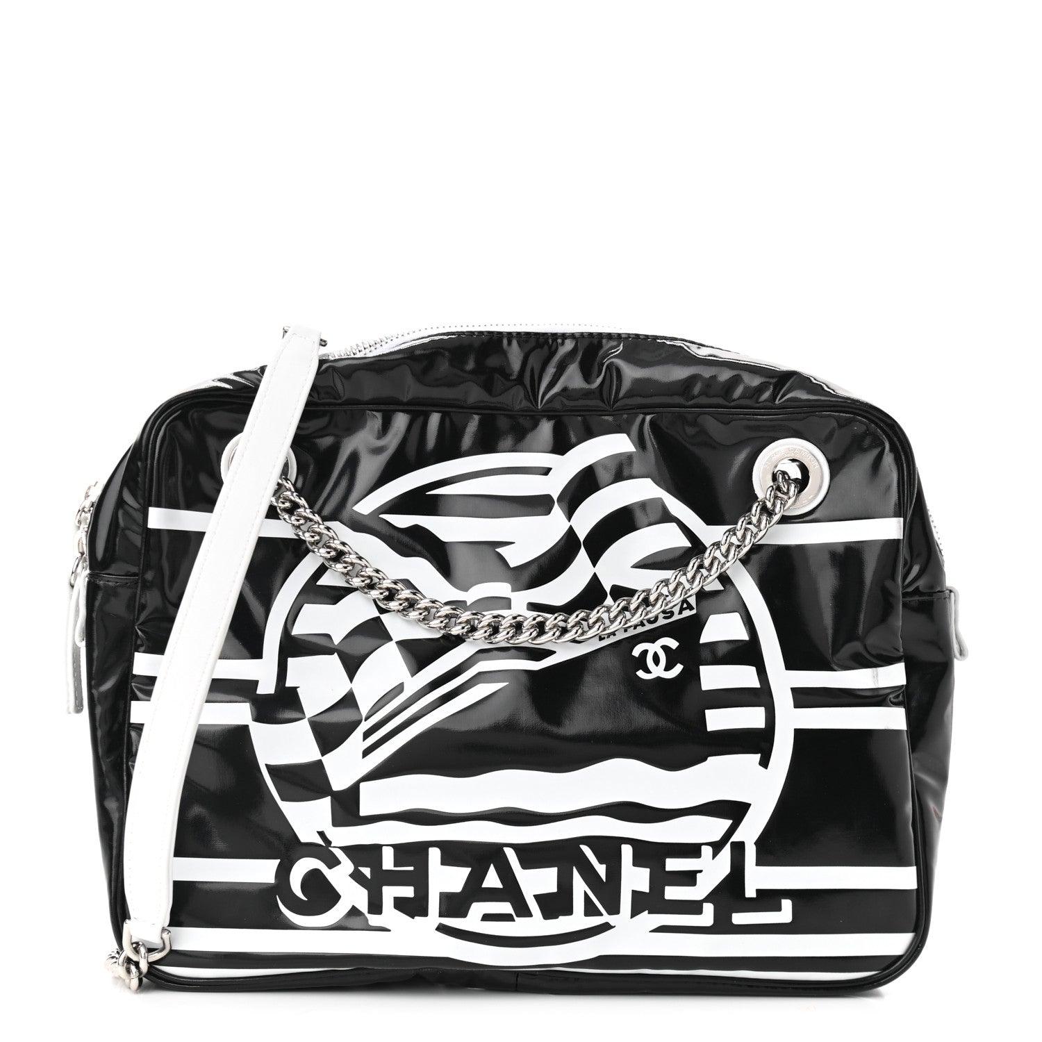 Chanel Vinyl Small La Pausa Camera Case Black 1 of 9