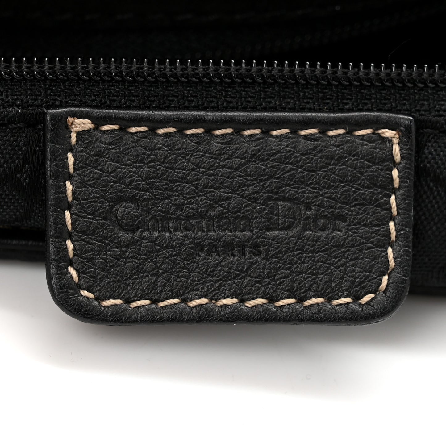 Calfskin Baudrier Saddle Bag Black