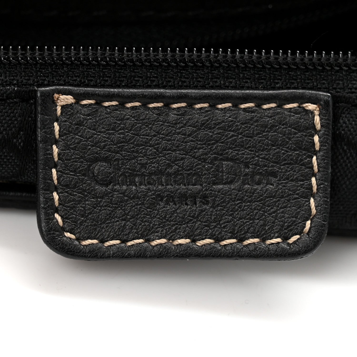 Christian Dior Calfskin Baudrier Saddle Bag Black 6 of 11