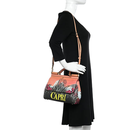Dolce & Gabbana Dauphine Capri Printed Medium Miss Sicily Satchel Multicolor 2 of 9