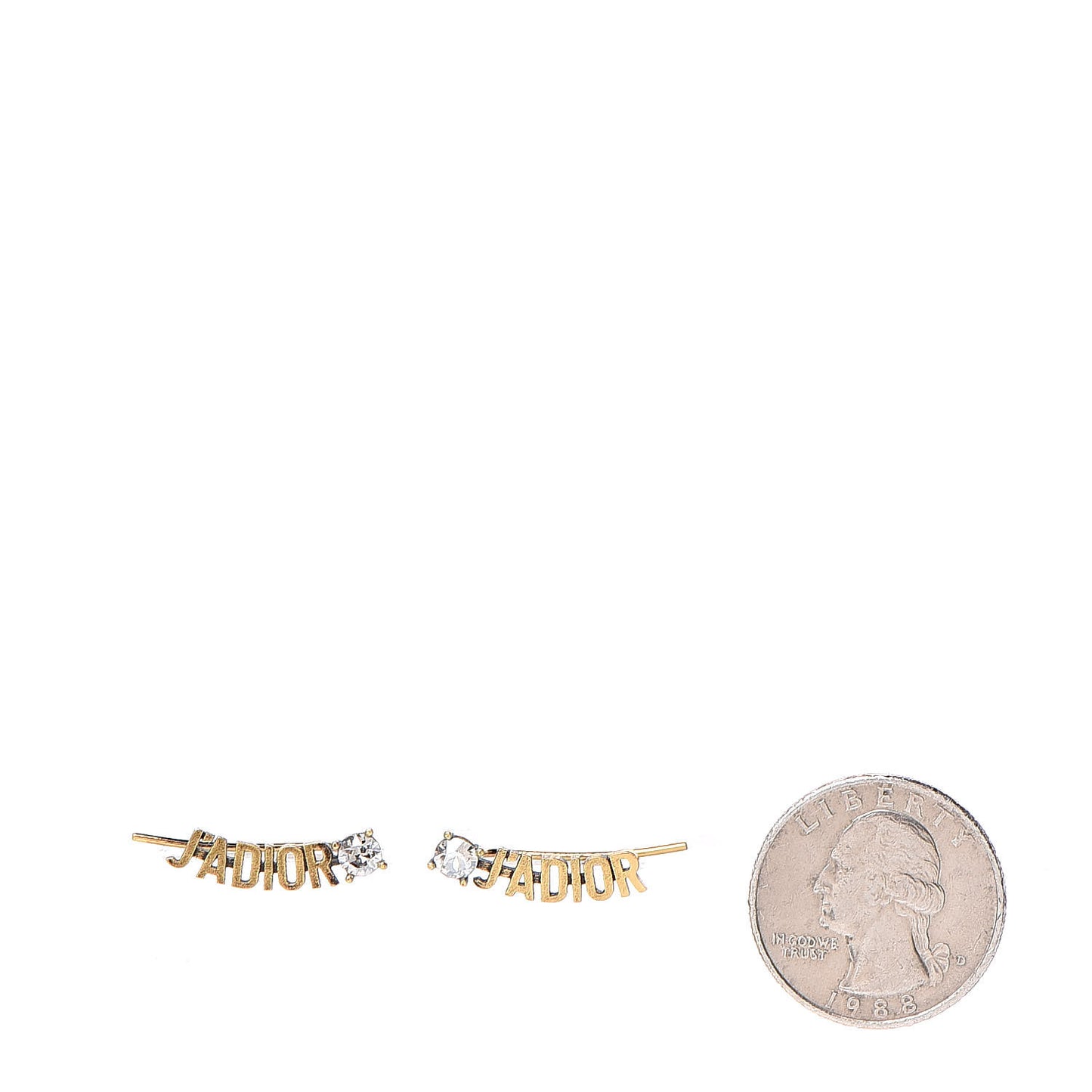 Metal Crystal J'Adior Earrings Aged Gold